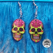 Frida Sugar Skull Earrings     FSSKuE11