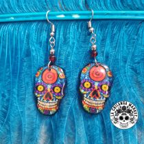 Frida Sugar Skull Earrings     FSSKuE09