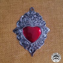 Tin Hearts Milagros   6″ x 4″    THM07